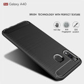 Brushed Texture Carbon Fiber TPU Case for Galaxy A40